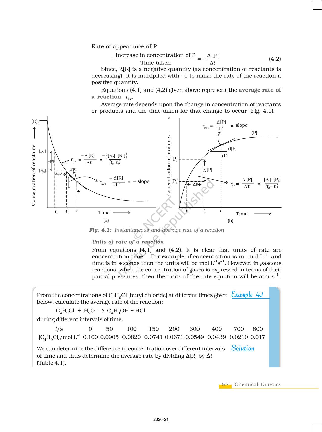 Chemical Kinetics - NCERT Book of Class 12 Chemistry Part I