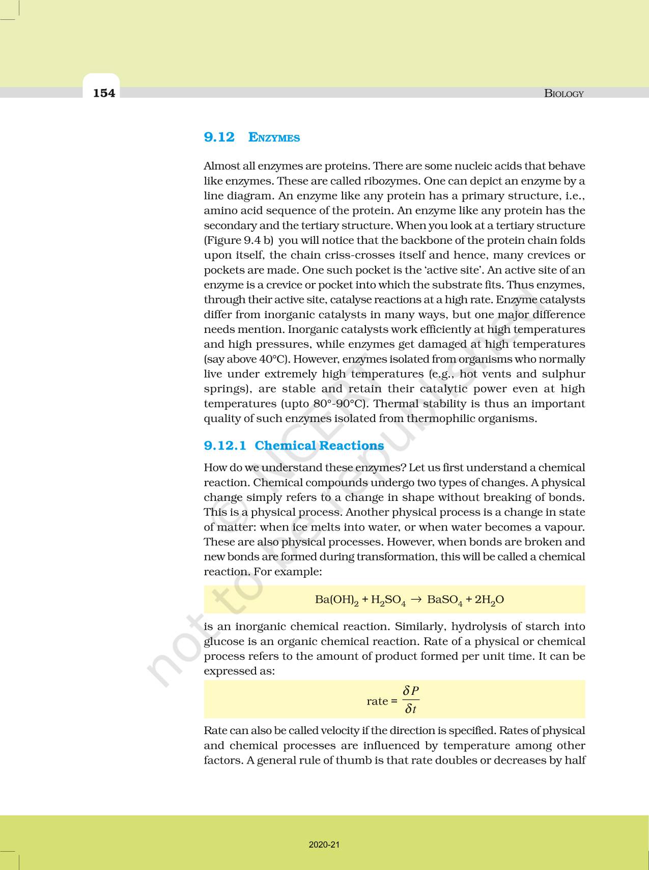 Biomolecules - NCERT Book of Class 11 Biology