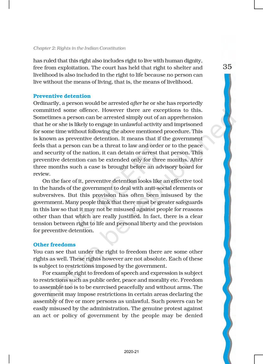 Rights In The Indian Consitution - NCERT Book of Class 11 Indian ...