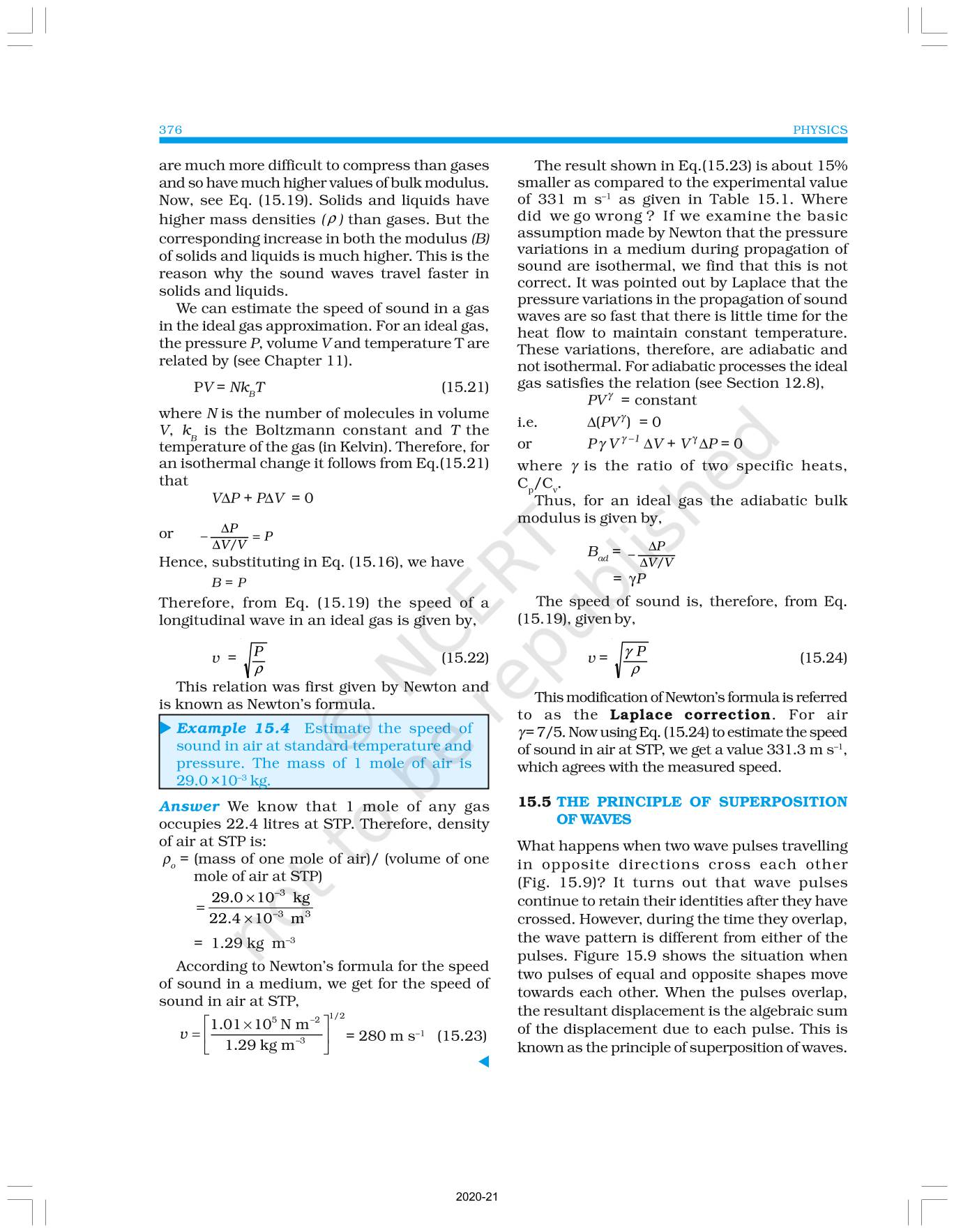 Waves - NCERT Book of Class 11 Physics Part II