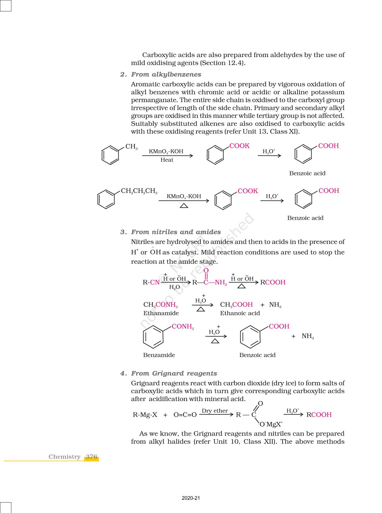 Aldehydes Ketones And Carboxylic Acids - NCERT Book of Class 12 ...