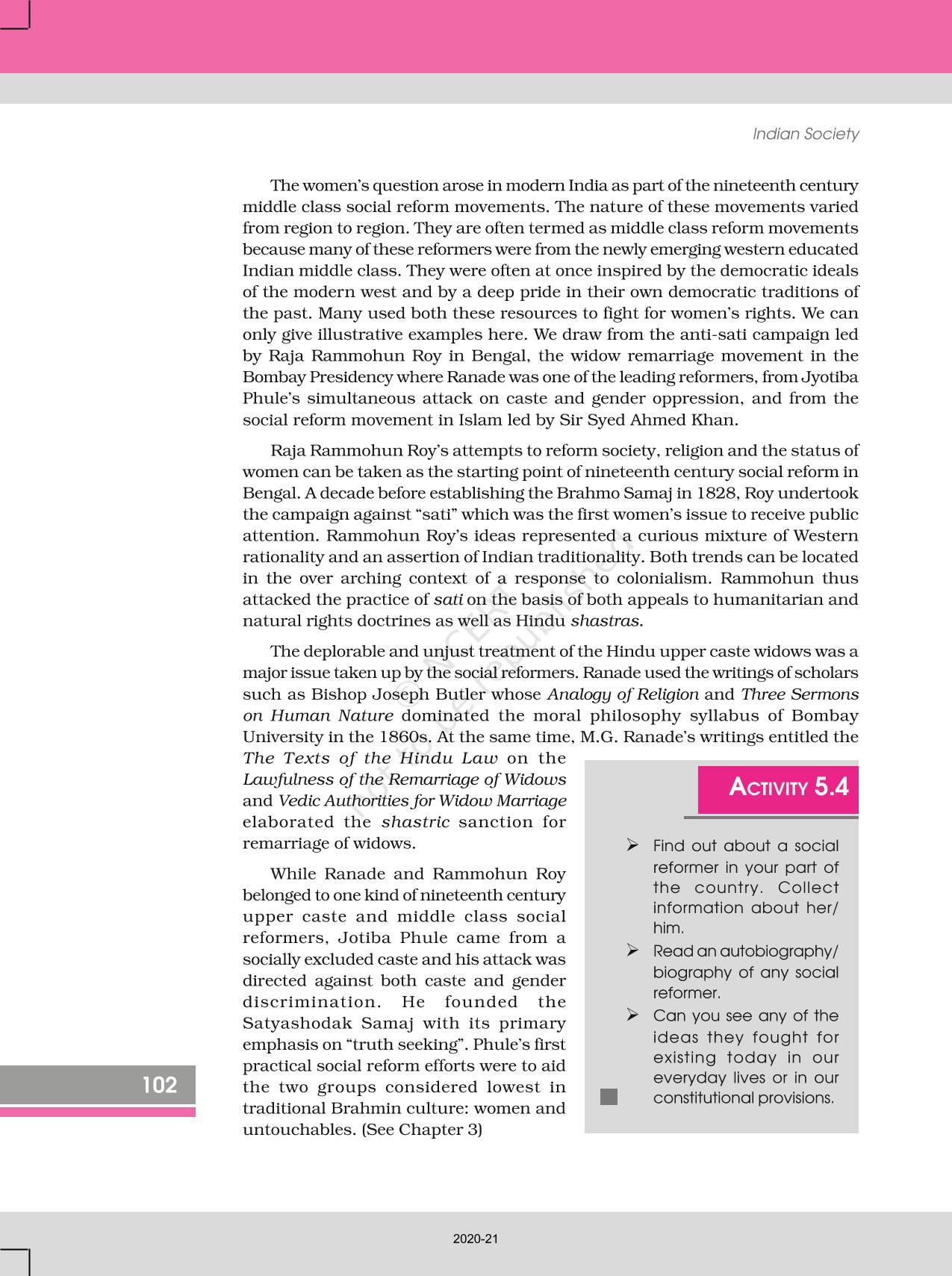 Patterns Of Social Inequality And Exclusion - NCERT Book of Class 12 ...