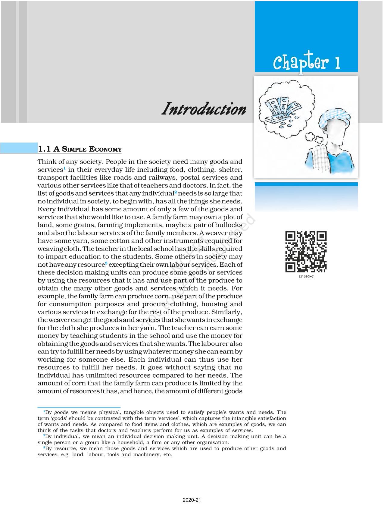 Introduction Ncert Book Of Class 12 Introductory Microeconomics