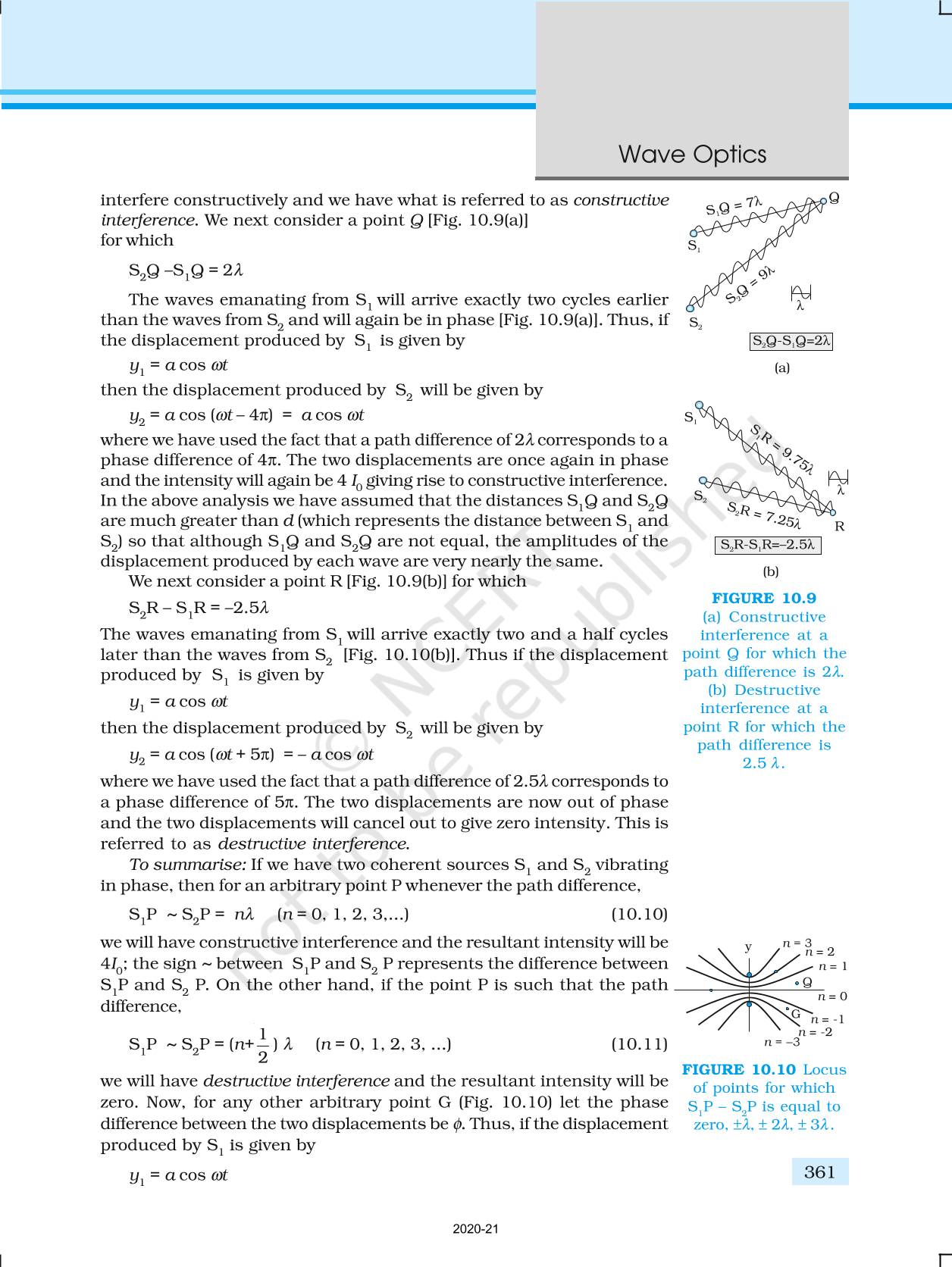 Wave Optics - NCERT Book of Class 12 Physics Part II