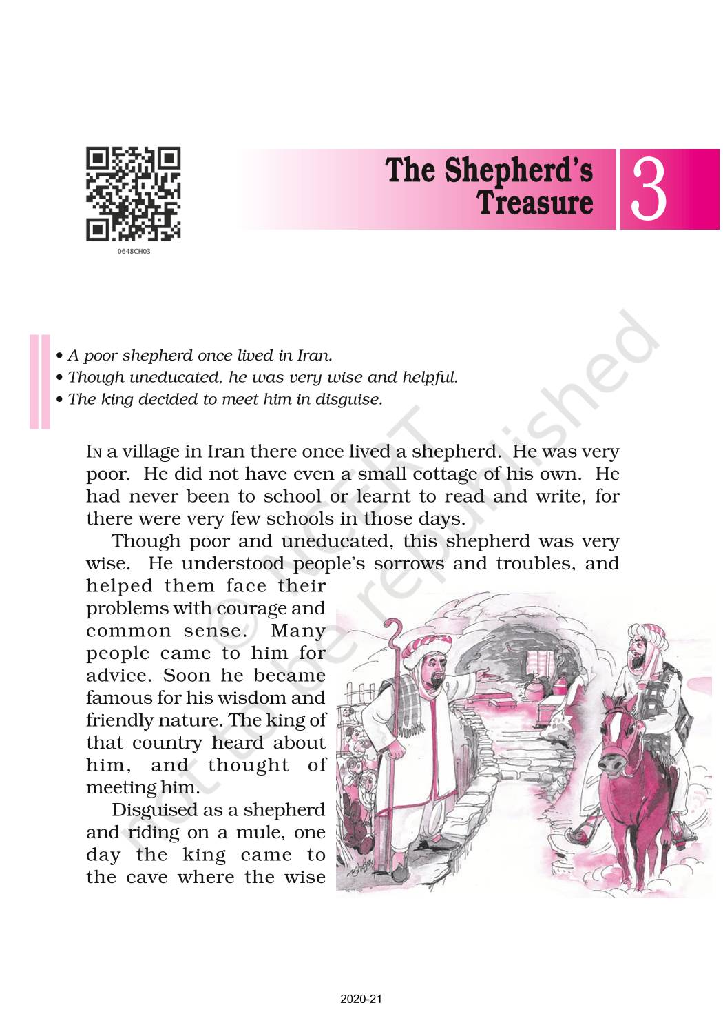 The Shepherds Treasure - NCERT Book of Class 6 English A Pact With The Sun