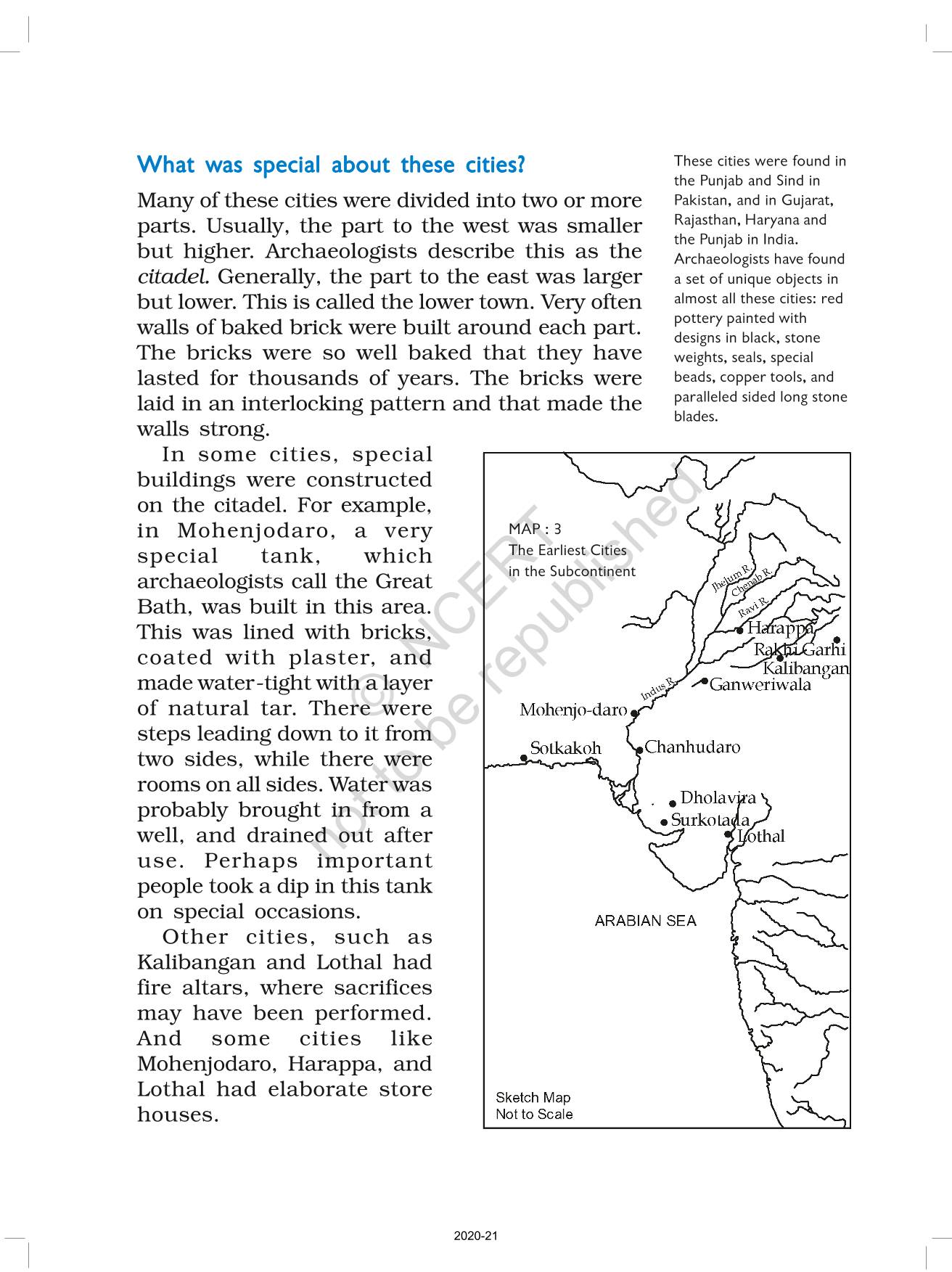 In The Earliest Cities - NCERT Book of Class 6 History Our Pasts I