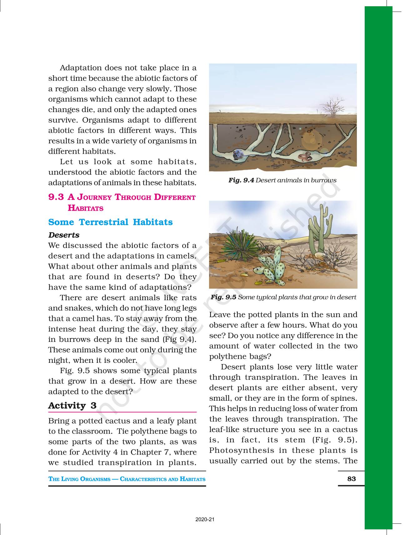 The Living Organisms Characteristics And Habitats - NCERT Book of Class ...