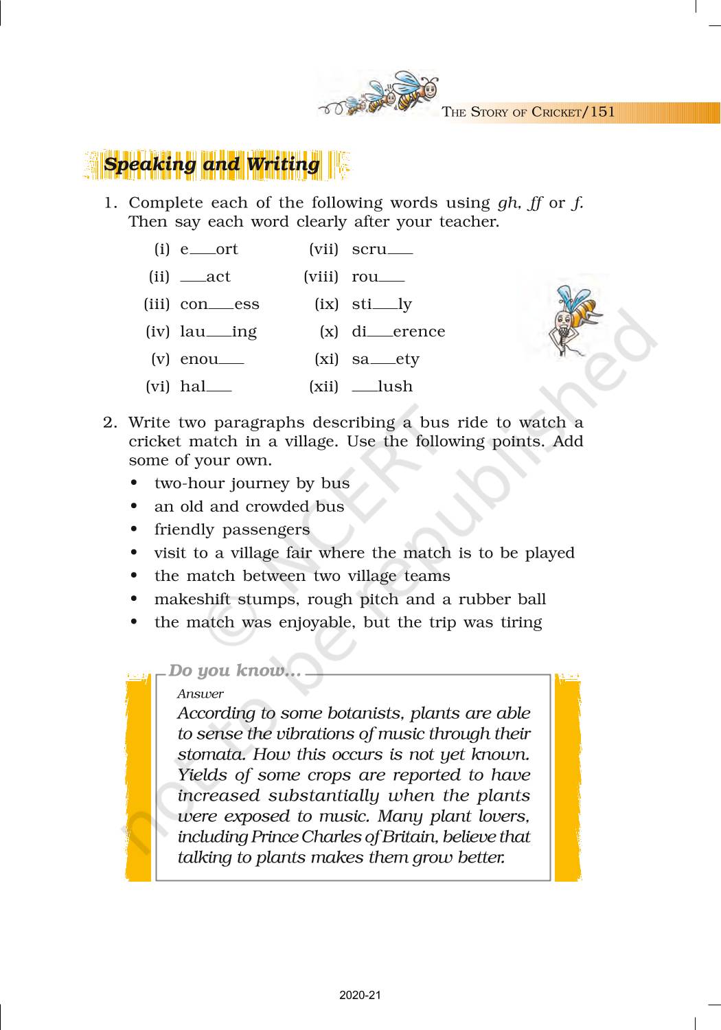 The Story Of Cricket - NCERT Book of Class 7 English Honeycomb