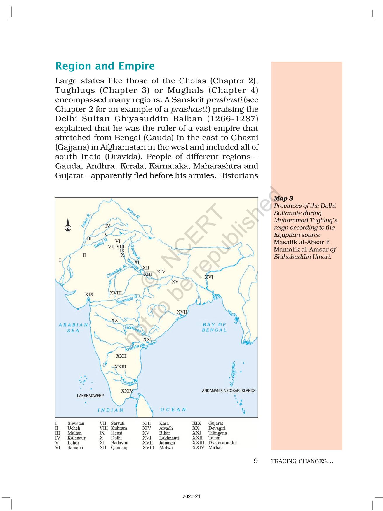 Tracing Changes Through A Thousand Years - NCERT Book of Class 7 Our ...