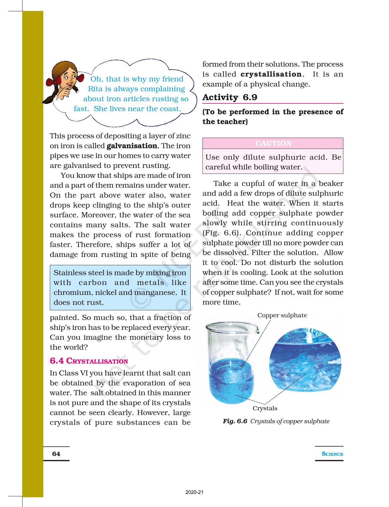 Physical And Chemical Changes - NCERT Book of Class 7 Science
