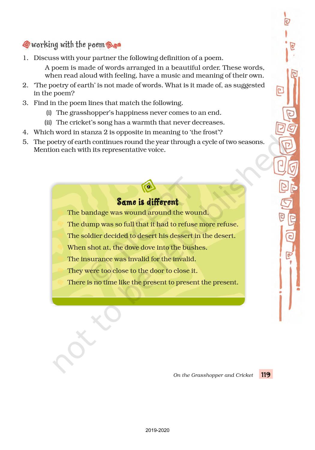 A Short Monsoon Diary - NCERT Book of Class 8 English Honeydew