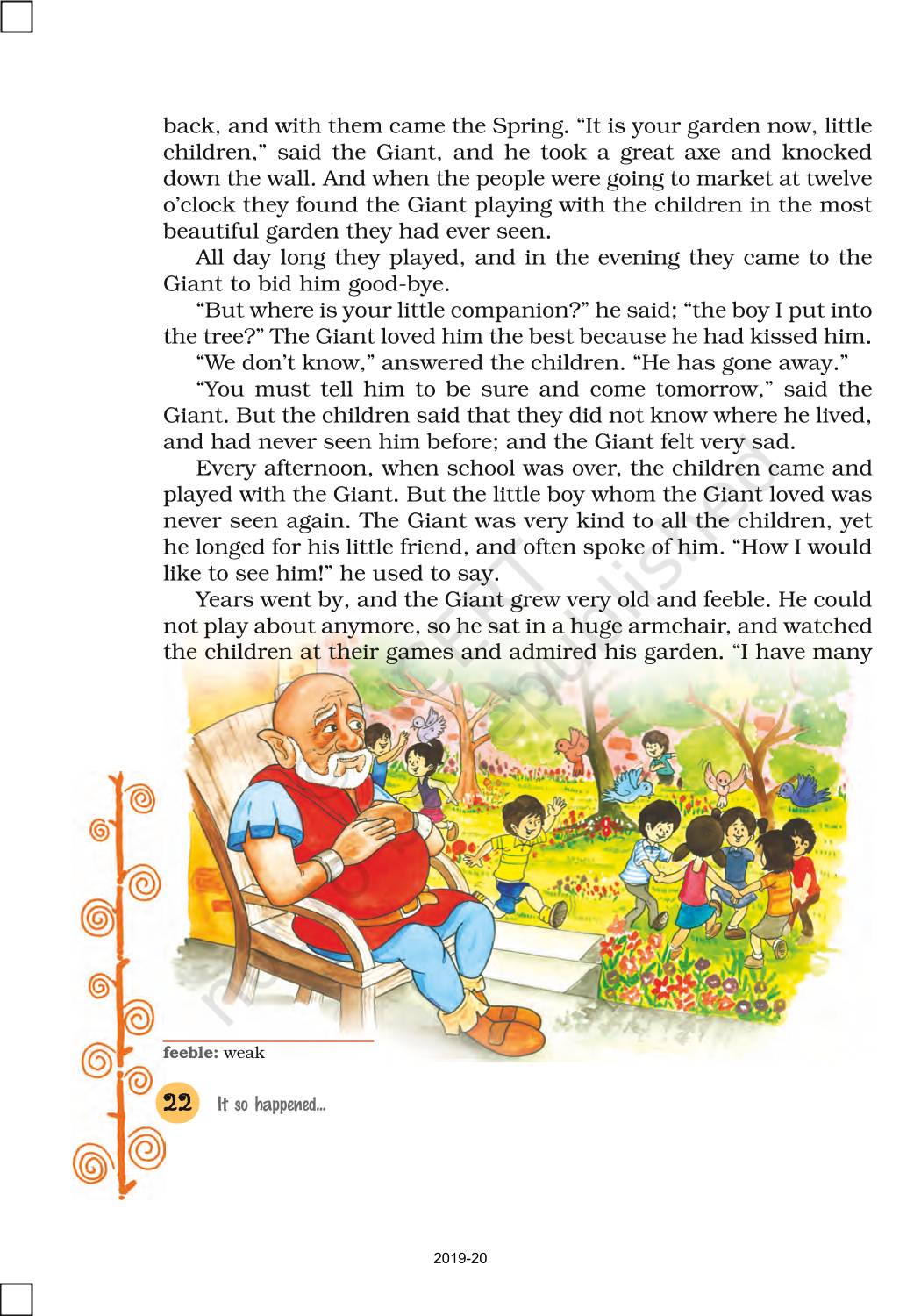 The Selfish Giant - NCERT Book of Class 8 English It So Happened