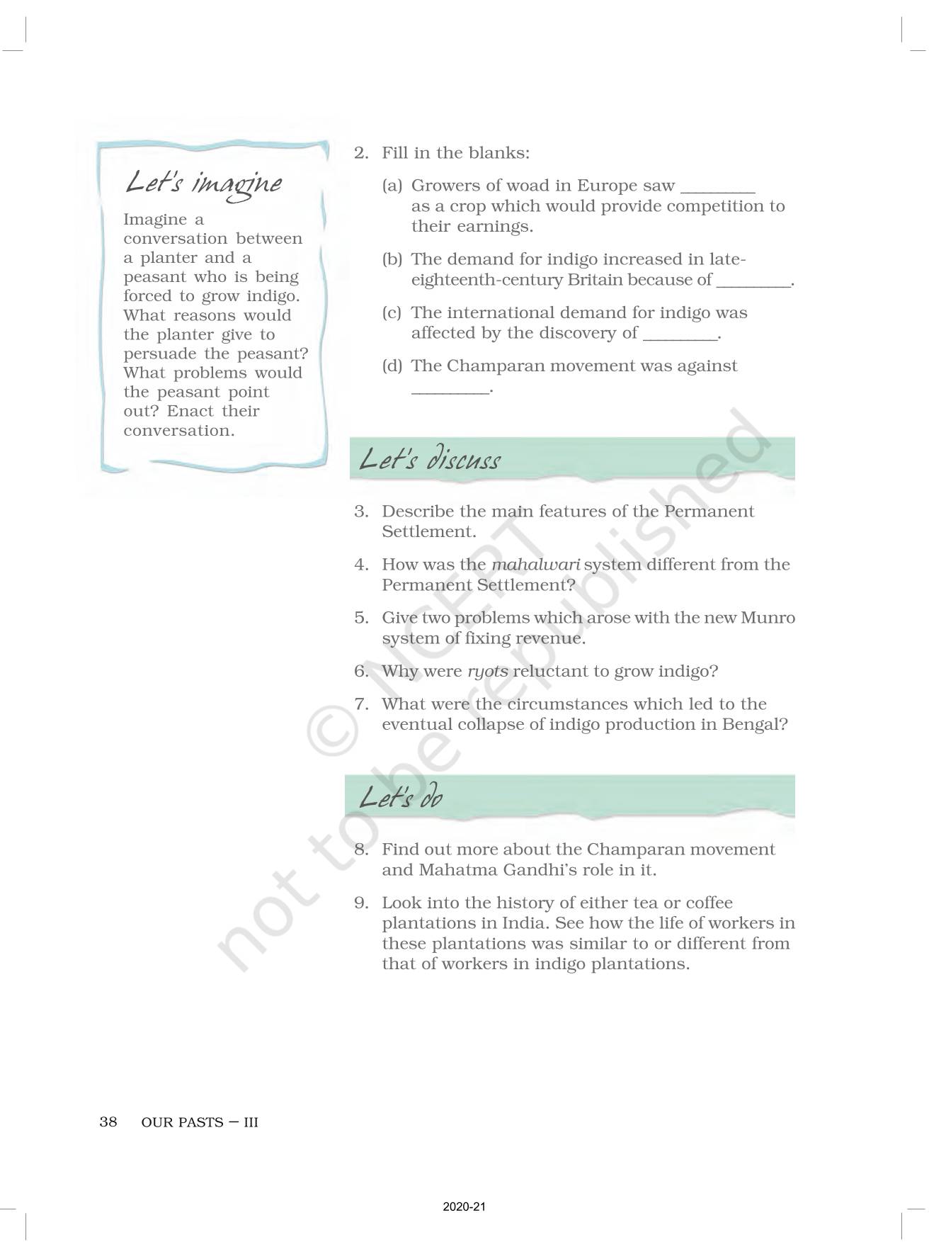 Ruling The Countryside - NCERT Book of Class 8 History Part I