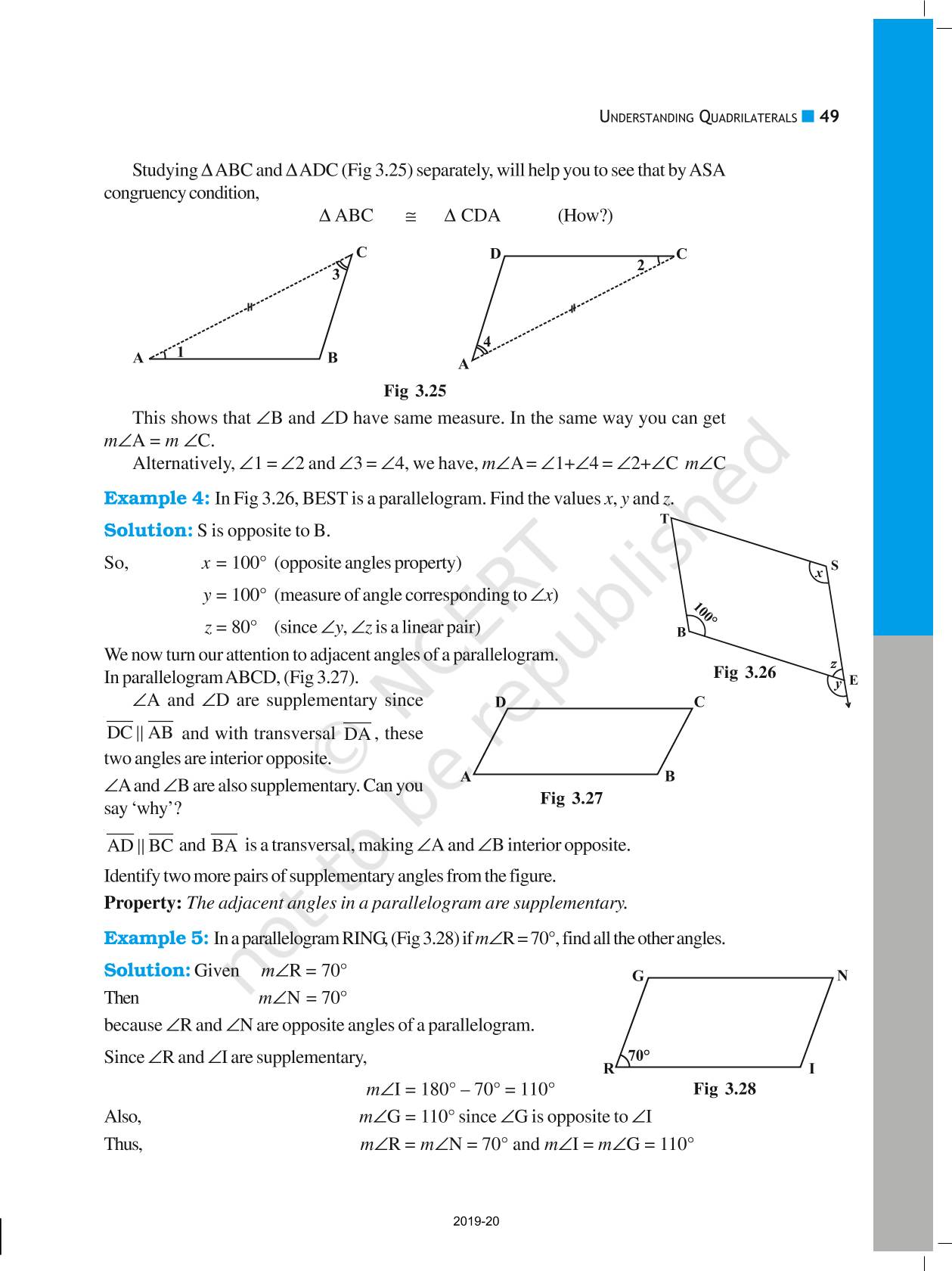 Understanding Quadrilaterals - NCERT Book of Class 8 Mathematics