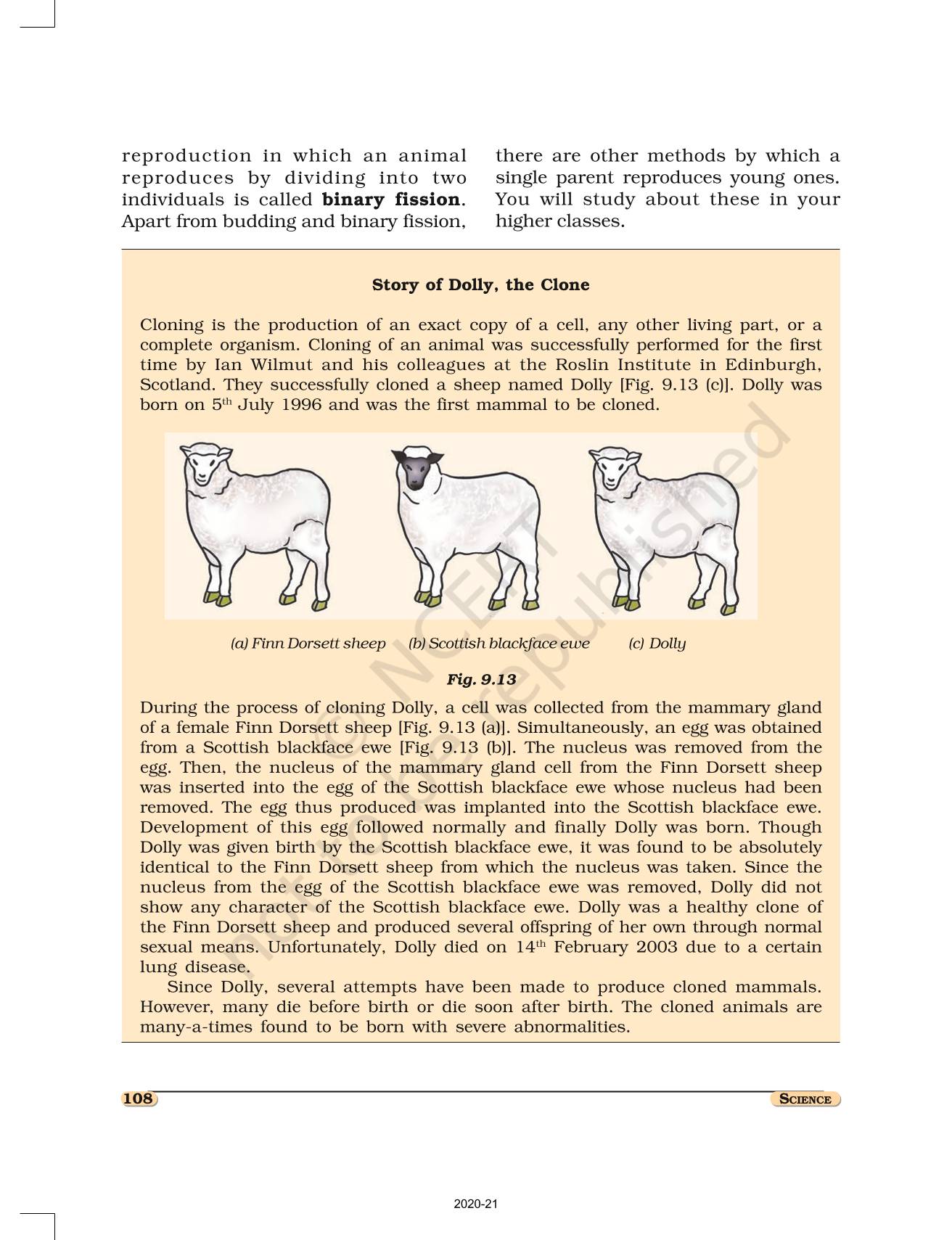 Reproduction In Animals - NCERT Book of Class 8 Science