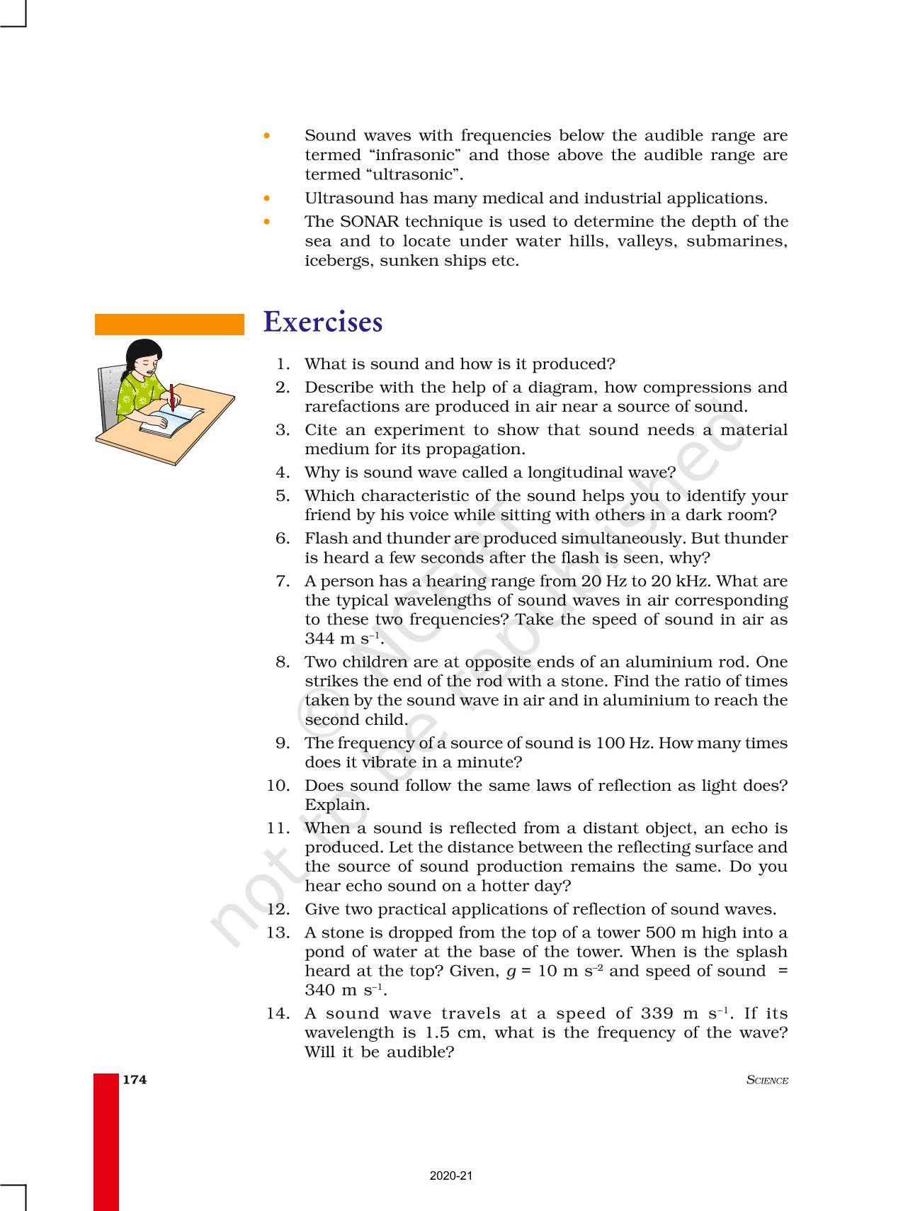 Sound - NCERT Book of Class 9 Science